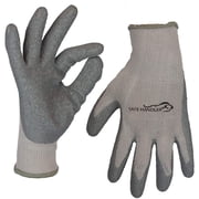 Safe Handler Ultra Stretch Thick Grip Gloves, Latex Crinkle Coated Grip, OSFM, Grey