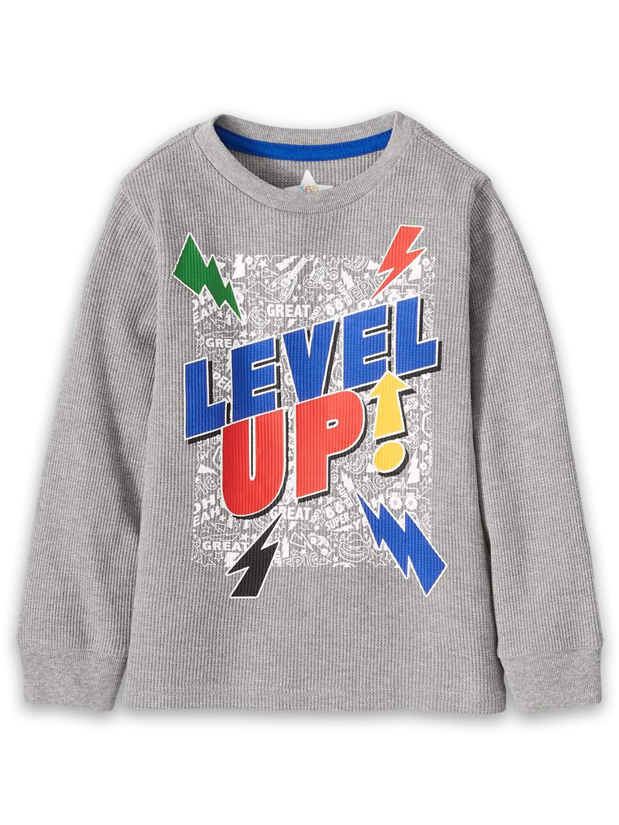 365 Kids Boys Long Sleeve Level Up Thermal Graphic Tee - Walmart.com