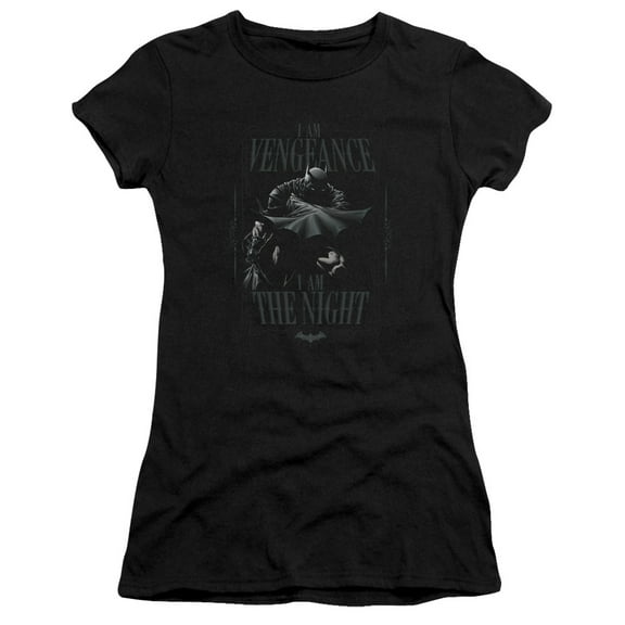 Batman I Am S/S Junior Women's T-Shirt Sheer Black