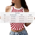 thumbnail image 2 of TEAJOPSUU July 4th Halter Tops for Women Stars and Stripes Heart Summer Sleeveless Blouses Red White Blue Crop Tank Tops A-Multicolor, 2 of 4