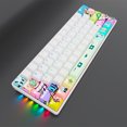 thumbnail image 4 of 61 teclas 2,4G teclado inalámbrico/con cable RGB retroiluminado teclado inalámbrico PC teclado Kit, 4 of 6