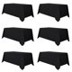 thumbnail image 1 of Mantel sancua de poliéster negro de 230 x 396 cm para mesa de 8 pies, 1 of 9