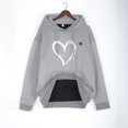 thumbnail image 4 of Couple's Keep Warm Hoodies Winter 5 Heating Usb Heating Hooded Loose Unisex Casual Zipper Heart Sweatshirts for Mens and Womens C-Grey M, 4 of 7