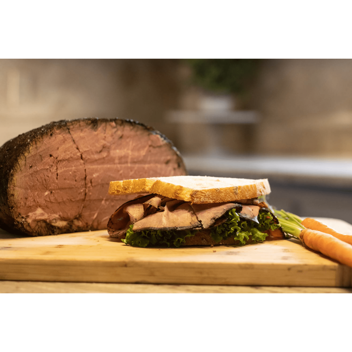 Best's Oven Roasted Bottom Round Flat Roast Beef, Deli Sliced (Plastic Bag), 2 OZ (56 g), 9g Protein Per Serving