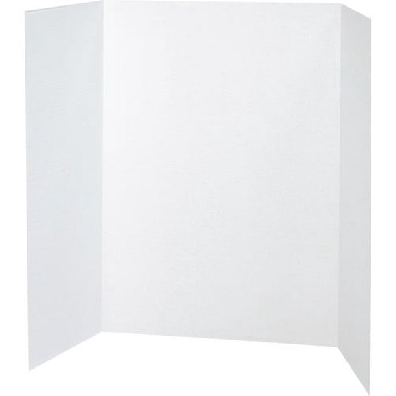 Pacon Presentation Boards 36" Height x 48" Width - White Surface - 4 / Carton