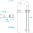 thumbnail image 5 of Seachoice Stainless Steel Bow Eye, 1/2 In. X 4-3/4 In. Thread, 5 of 6