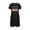 Black, variant on Christmas Nightgowns for Women Short Sleeve Sleepshirt Button Down Nightshirt Soft Pajamas Dress Casual Sleepwear