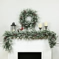 thumbnail image 3 of Northlight Real Touch™️ Flocked Snowcap Grove Fir Artificial Christmas Garland - 7' x 15" - Unlit, 3 of 9