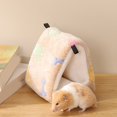 thumbnail image 3 of Sunjoy Tech Semi-enclosed Hamster Cage,Soft Thickened Sleeping Bed for Small Animal,Windproof Washable Squirrel Mini Hedgehog Plush Nest Winter, 3 of 7