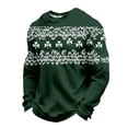 thumbnail image 2 of Men's St. Patrick's Day Shamrock Crew Neck Pullover Sweatshirt Casual Long Sleeve Top, 2 of 5