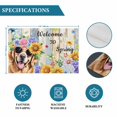thumbnail image 6 of Spring Dog Placemats Set of 6, Retro Watercolor Botanical Floral Sunflower Placemats for Dining Table, Place Mats for Kitchen Tabletop, Waterproof Wipeable Dining Table Mats Set, 6 of 9