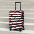 thumbnail image 2 of Lsque Hearts And Lines1 Printed Luggage Cover, Travel Luggage Protector,Scratch and Dirt Resistant, Fits 18-32 Inch Luggage - Medium, 2 of 9