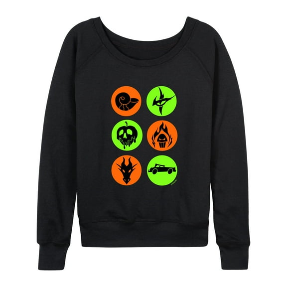 Disney Villains - Villian Symbols - Women's Lightweight French Terry Long Sleeve Shirt