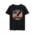thumbnail image 4 of USPEED Vintage Distressed Bald Eagle American Flag Graphic T-Shirt, 1776-2026 USA 250th Founding Anniversary Patriotic Short Sleeve Crewneck Tee, National Pride Casual Top for Men Women, 4 of 4