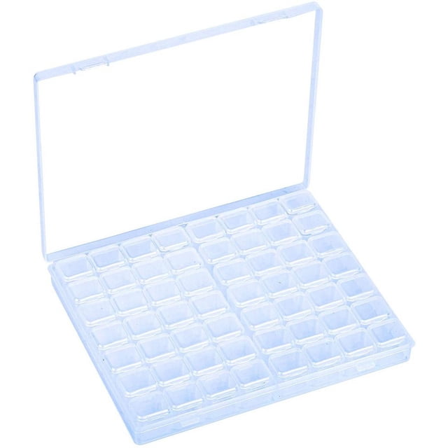 Caja de pintura de diamantes Caja de clasificación de bordado de diamantes Caja de almacenamiento de pintura de 56 compartimentos para herramientas de manualidades de bricolaje Organizador
