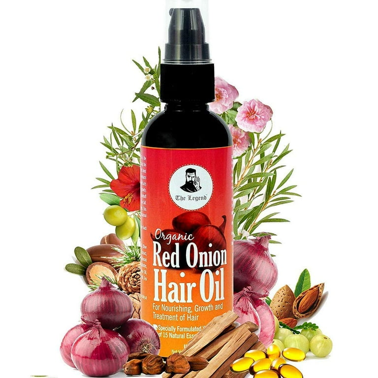 The Legend Organic Onion Hair Oil with 15 Natural Essential Oils (100 Ml) 