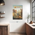 thumbnail image 3 of Elephant Stock The Lindbergh Line San Francisco California Wall Art - Vertical Canvas Wall Art - Living Room Wall Decor - City Canvas - Gray And Orange Decor By Kerne Erickson - 24" x 36", 3 of 8