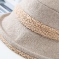 thumbnail image 6 of CoCopeaunts Bucket Hats for Women Small Roll-up Brim Girl Fisherman Hat Fashion Simple Splicing Cloth Basin Hat Vintage Leisure, 6 of 8
