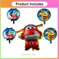 thumbnail image 7 of Super Wings Party Supplies Balloons Cake Topper Birthday Set Decorations Kit Fans, 7 of 7