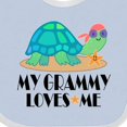 thumbnail image 4 of Inktastic Grammy Loves Me Grandchild Turtle Boys or Girls Baby Bib, 4 of 4