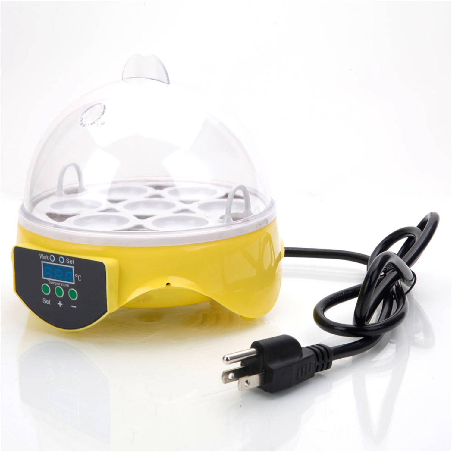 Canddidliike Mini Egg Incubator, 7 Eggs Automatic Poultry Hatcher Machine Breeder for Hatching Chicken Duck Goose Quail Birds Canddidliike Mini Egg Incubator, 7 Eggs Automatic Poultry Hatcher Machine Breeder for Hatching Chicken Duck Goose Quail Birds
