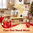 thumbnail image 7 of CEBORY 4 QT 3-in-1 Stand Mixer, 10-Speed Tilt-Head Electric Kitchen Mixer with Dough Hook, Beater, Whisk, and Stainless Steel Bowl for Home Baking, 7 of 7