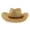 Khaki, variant on Western Painted Cowboy Straw Hat Outdoor Sun Protection Wide Brim Summer Beach Cowgirl Hat for Unisex