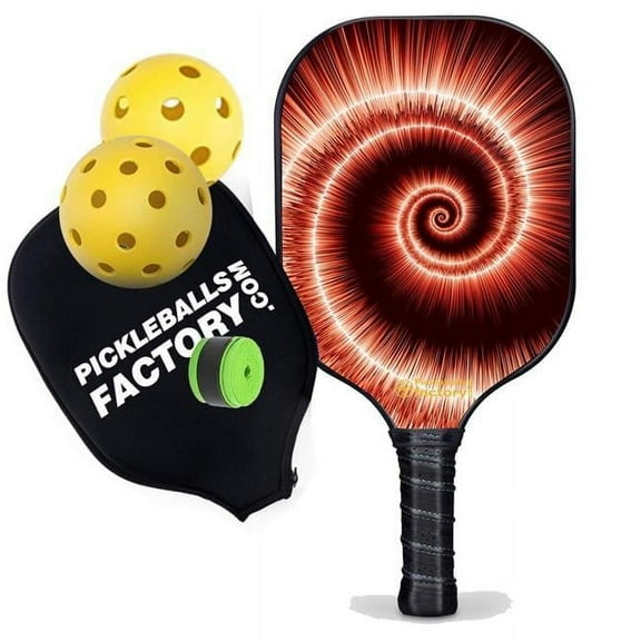 Pickleball Factory PB00041-11-C Pickleball Equipment Paddles - Whirlings Edgeless Pickleball Paddles, Pickleball Racquets for Sale Pickleball Beach, Carbonfiber Graphite