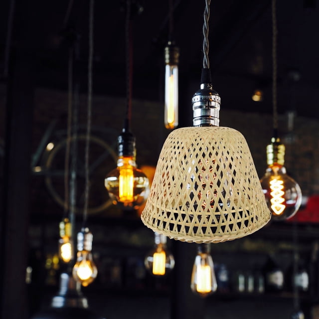 BRIGHTFUFU Hanging Lampshade Khaki Dust Protection 1Pcs