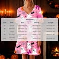 thumbnail image 3 of SELONE Sleep Shirts for Women with Pockets Plus Size Halloween Sleepshirt Cute Ghost Bow Nightshirts Soft Tank Dress, 3 of 5