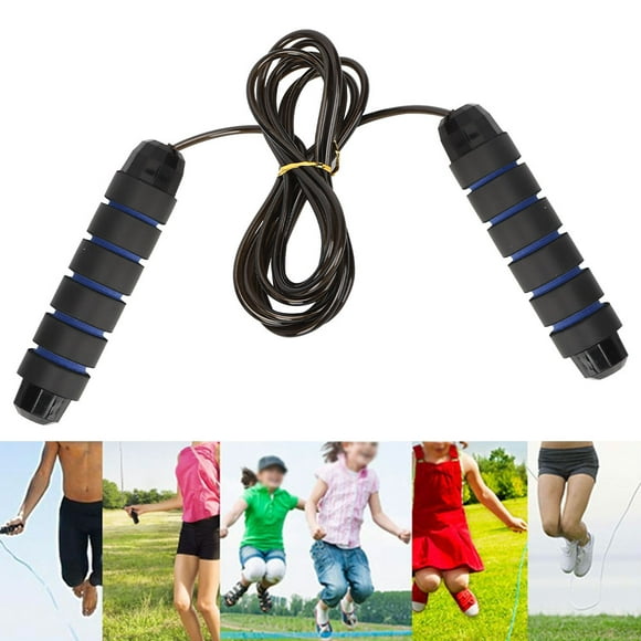 Battle Rope Heavy Jumping Rope Girls Rope Womens Rope Jumpropes Weight Rope for Counting Exercise Training Weight Loss Workout Blue + Black