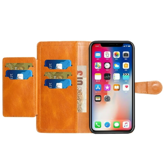 For Samsung Galaxy A13 5G MultiCard Holder Zipper Wallet Case With Magnetic Flap