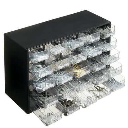 987pc Hardware Accessory Set Plastic Organizer Storage Cabinet