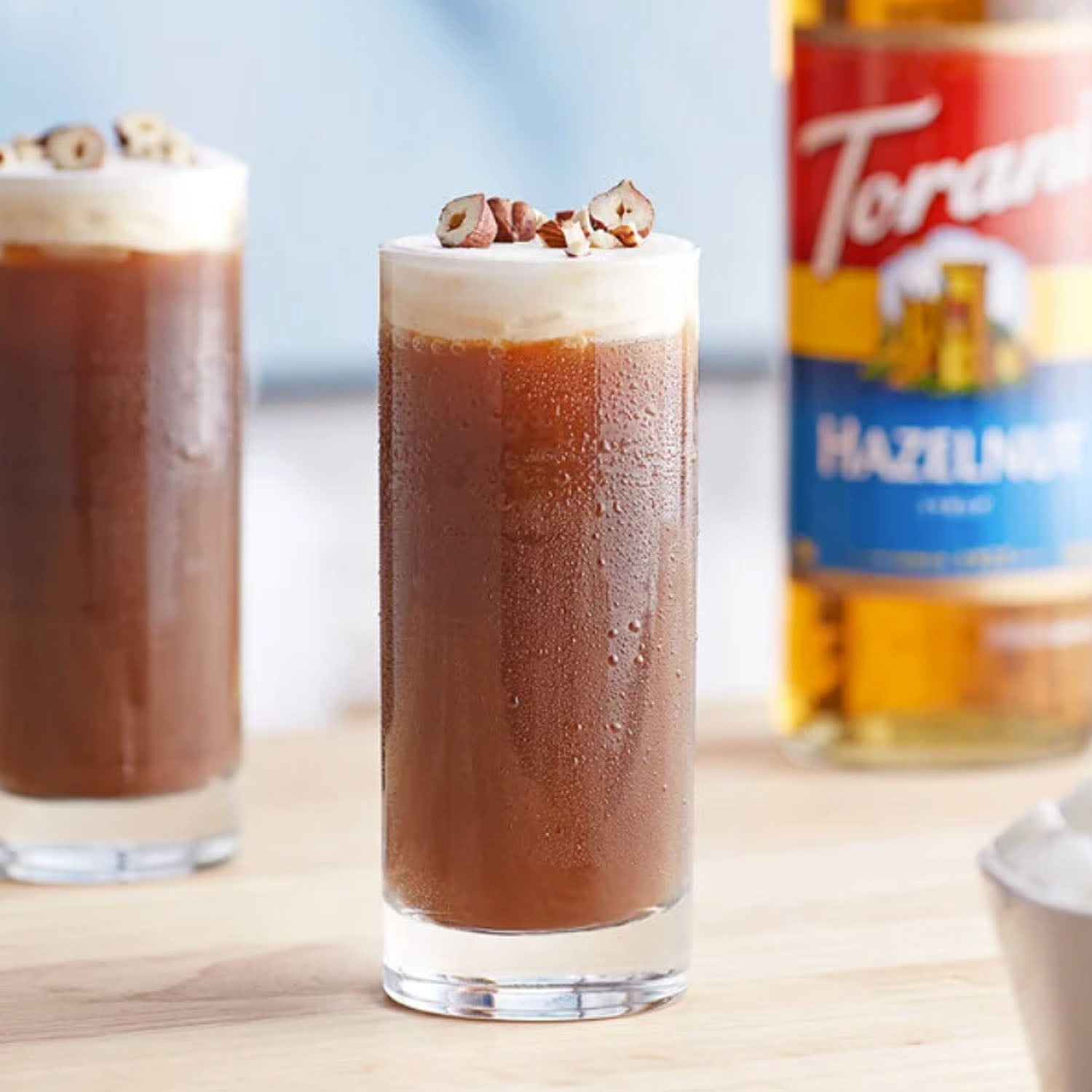 Torani Classic Hazelnut Syrup, 25.4 oz (750 mL) + Gold Syrup Pump