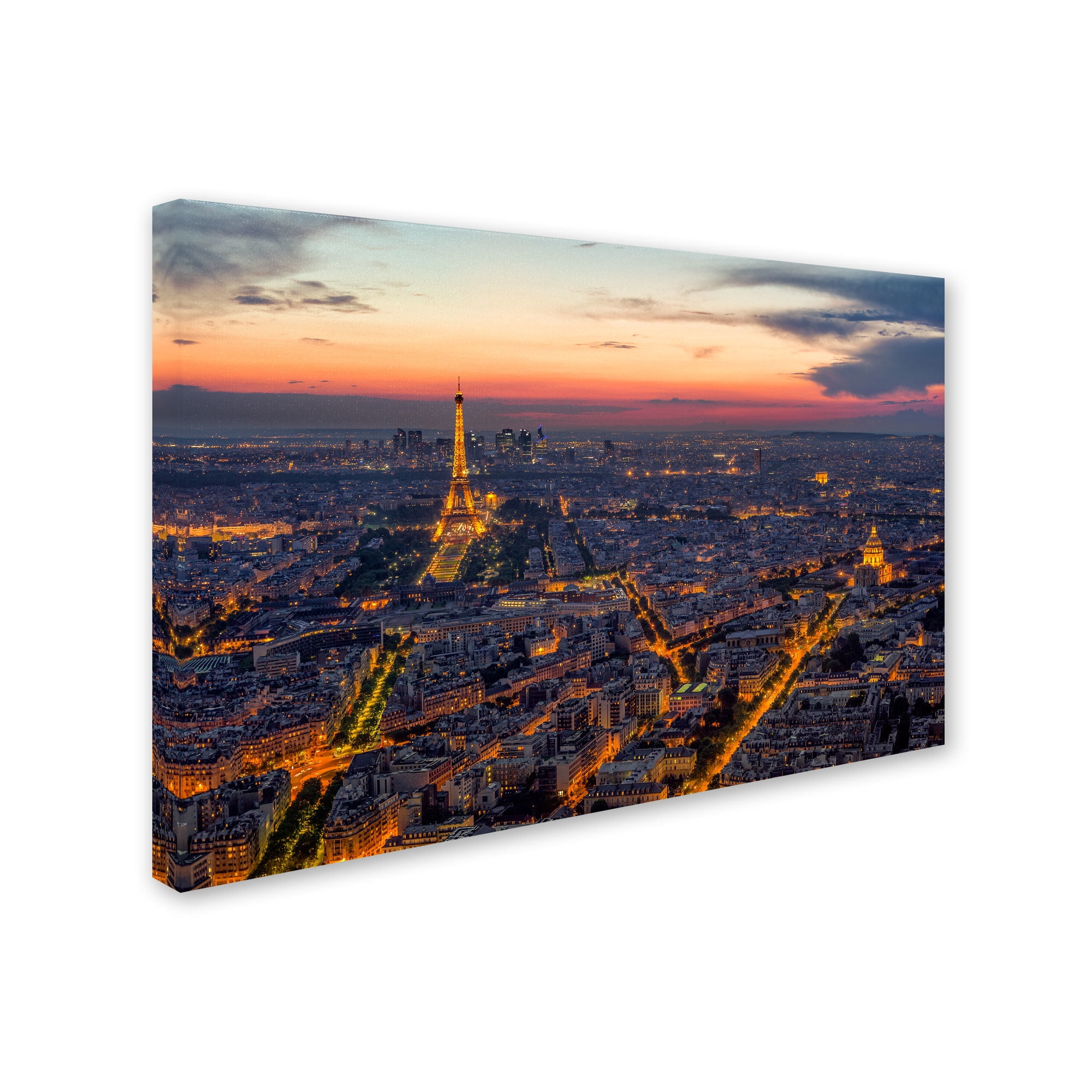 Trademark Fine Art "From the Roofs of Paris" Canvas Art by Mathieu Rivrin
