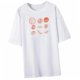 thumbnail image 5 of Camiseta para mujer, camiseta básica, trajes, regalo, camiseta informal de moda para mujer, camiseta de manga corta Blanco, 5 of 8