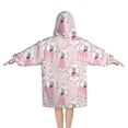 thumbnail image 2 of Doodle Poodle Image Blanket Hoodies for Kids 6-13YR Oversize Wearable Blanket Hoodies for Boys Girls Teens, 2 of 7