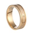 thumbnail image 1 of 2022 Vintage Roman Numerals Men Rings Temperament Fashion 6mm Width Stainless Steel Rings For Men Jewelry Gift Gold 10, 1 of 5