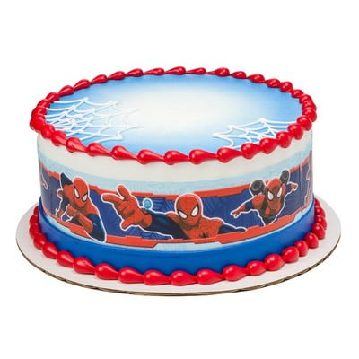 Spiderman Edible Photo Image Cake Border Decoration Walmart Com