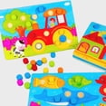 thumbnail image 1 of 1 Set Montessori Wooden Toys Puzzles Tangram Jigsaw Board Educational Early Learning Cartoon Wood Puzzles Kids Toys for ChildrenSlippers ShapeRussian Federation He Qiyong unisex, 1 of 1