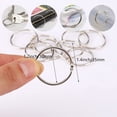 thumbnail image 3 of GFDYREE 2 Inch Loose Leaf Binder Rings, 20PCS Nickel Plated Steel Book Rings for Index Cards, Crafts, Reports, Flash Cards, Notebook, Keychain, Loose Leaf Paper, Photo Albums, 3 of 6