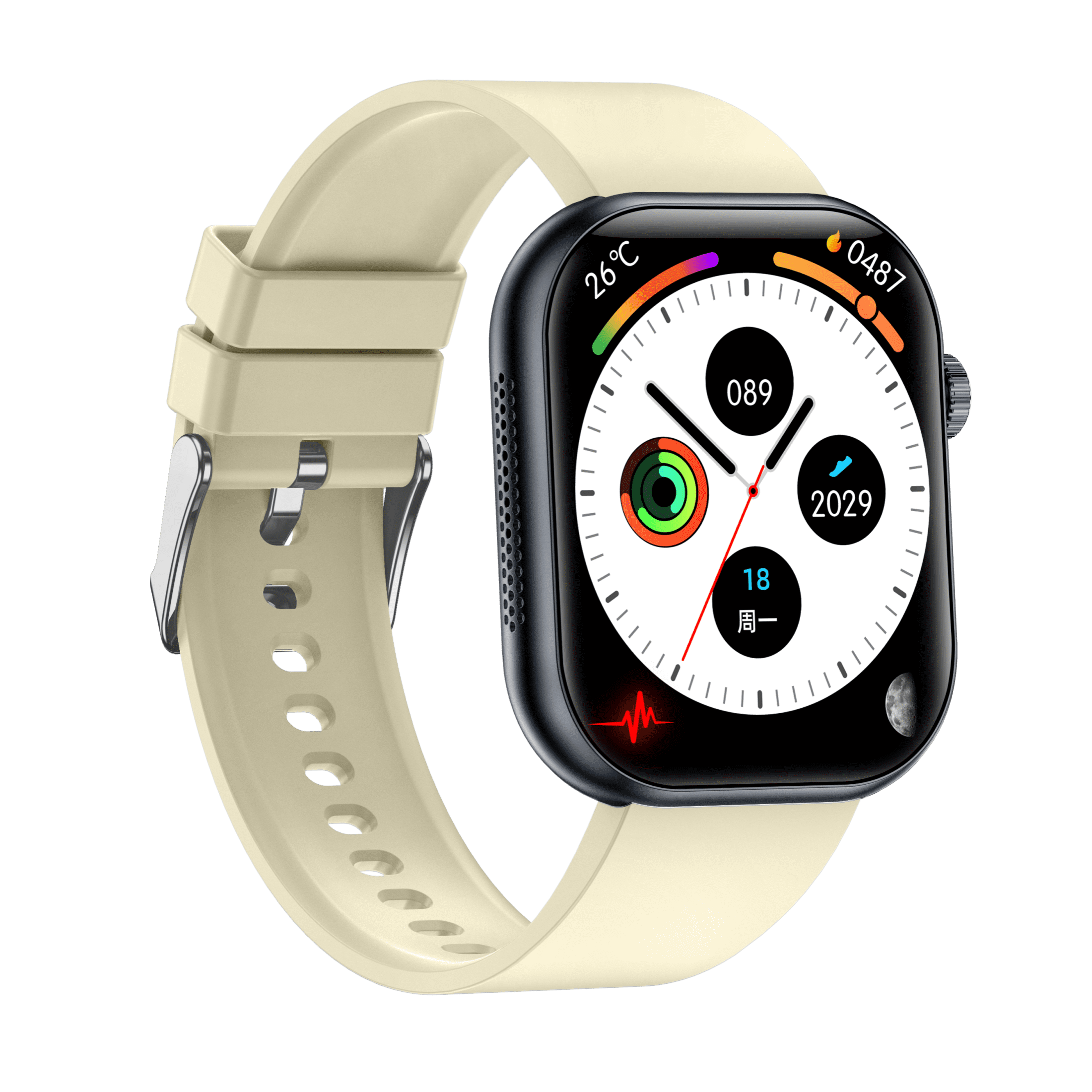 VAYKAL Smart Watch Fitness Tracker for Android and iPhone AMOLED Screen Multiple Sports Modes Pedometer Timer Stopwatch Make/Answer Calls Message Notifications IP68 Waterproof