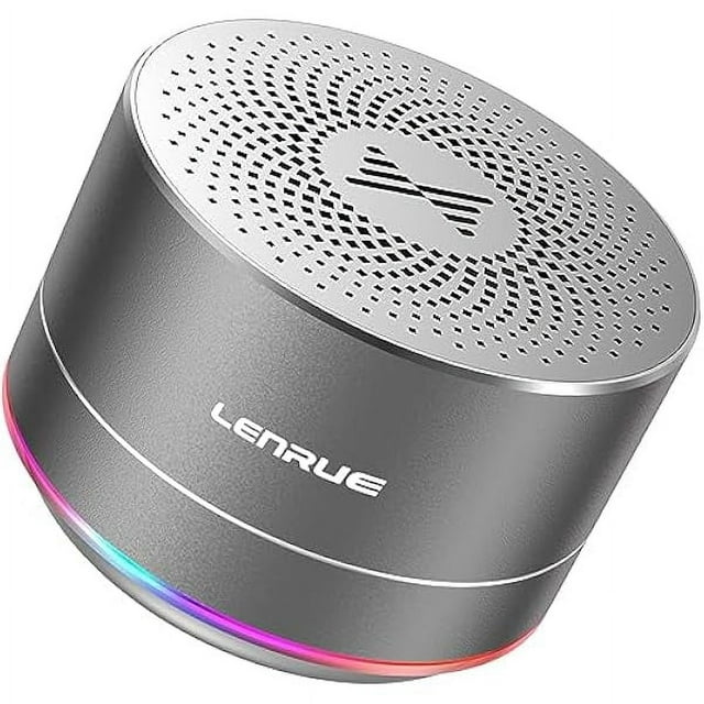 wonima11 Portable Bluetooth Speakers,Wireless Speaker with Clear Sound, Long Playtime, Small Mini Metal Speaker,Christmas Birthday Gifts for Men, Women,Kids (Space-Gray)