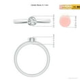 thumbnail image 6 of ANGARA Natural Bezel-Set Solitaire Diamond Stackable Ring in 14K White Gold for Women (Size-4.1mm| Color-G| Clarity-VS2) | April Birthstone, Anniversary, Jewelry Gift for Women | Natural Diamond Ring, 6 of 11
