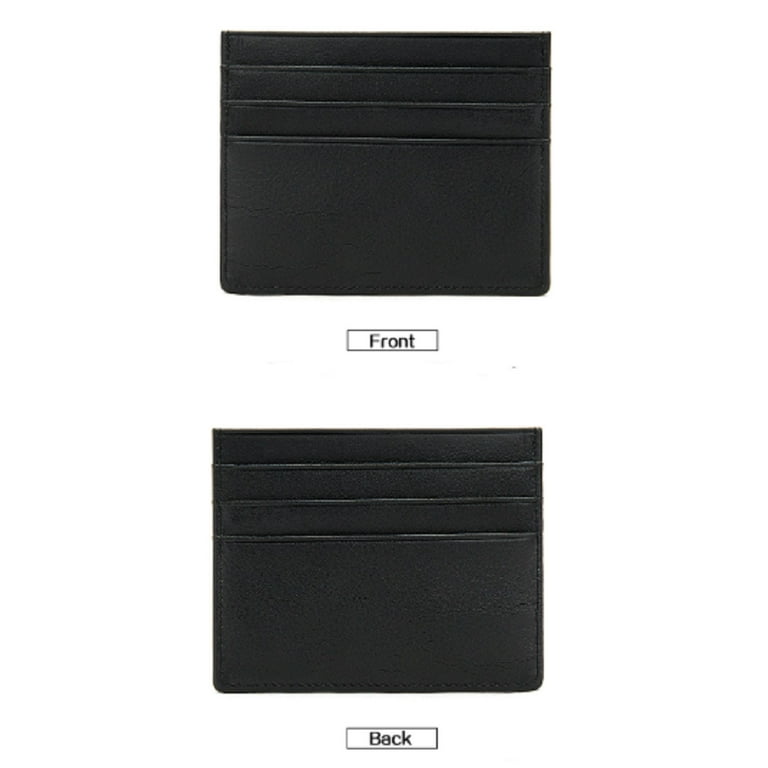 Saffiano Leather Card Holder With Clip