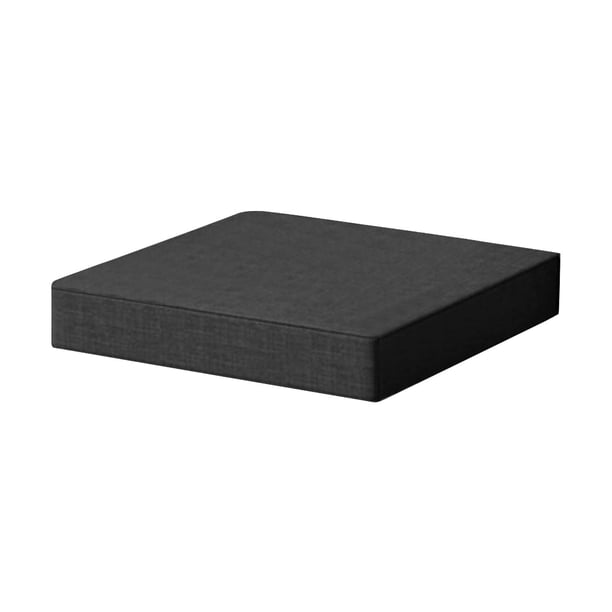 Cojín para silla de exterior, impermeable, antideslizante, para jardín, playa y piscina. Gris oscuro