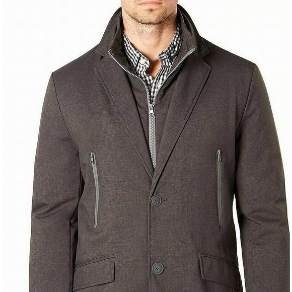 Tommy Hilfiger Imperméable Robert pour Homme, Gris, 40 Régulier
