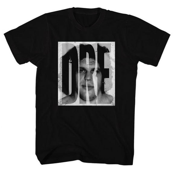 Andre The Giant Dre Black Adult T-Shirt