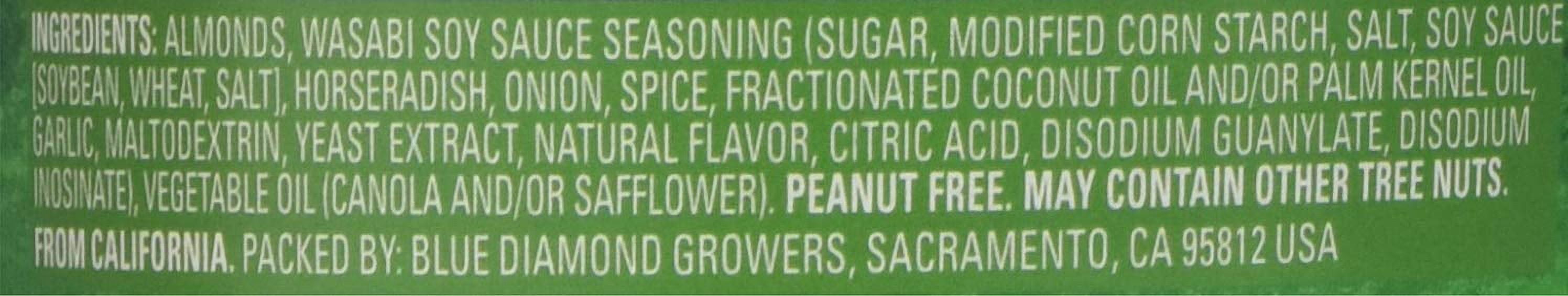 Blue Diamond Bold Wasabi & Soy Sauce Almonds 6 oz (Pack of 12)
