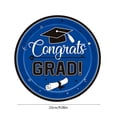 thumbnail image 3 of QuanTara Graduation Party Supplies – Cap-Themed Paper Plates & Tablecloth Set, Disposable Blue Graduation Decorations for Celebrations, 3 of 6